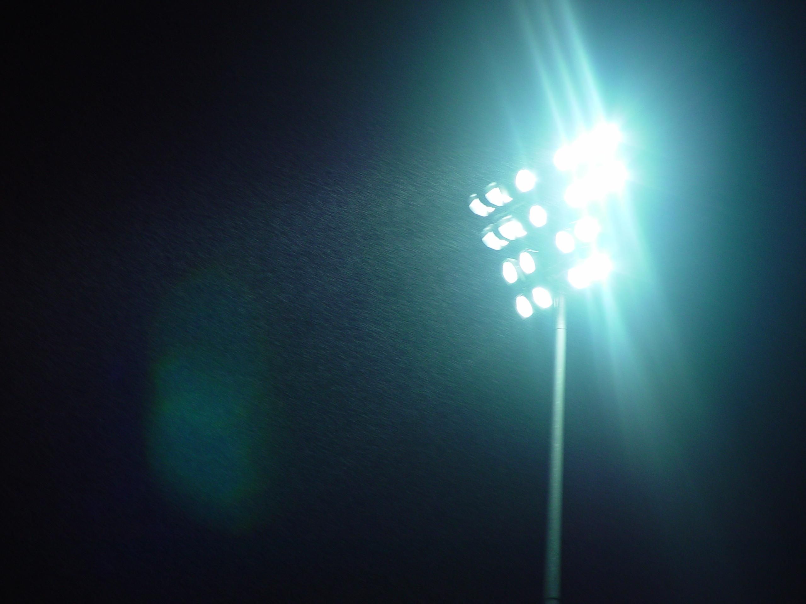 Stadium lights highlight